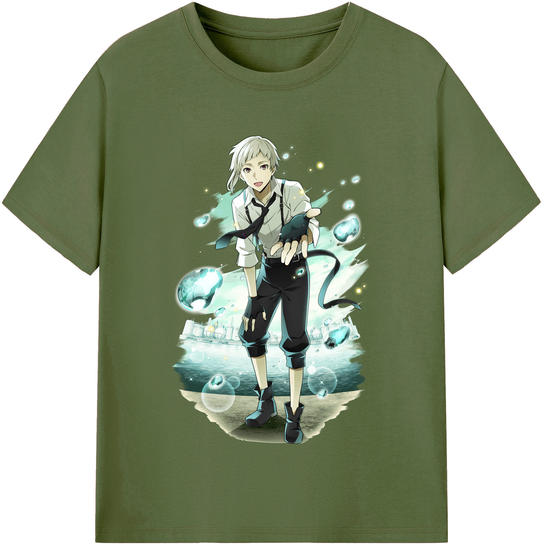 （画像用） 文豪ストレイドッグス Bungo Stray Dogs 綿100％半袖Tシャツ（フロントプリント）